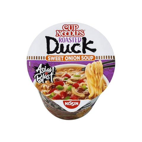 Nissin Instant Nudeln Cup Roasted Duck 65 G - deckel-verpackung