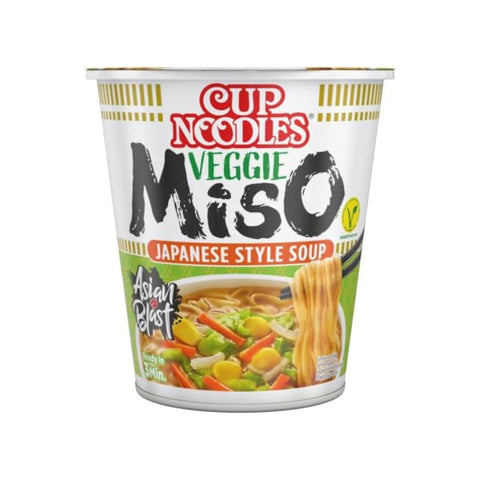 Nissin Instant Nudeln Cup Veggie Miso 67 g verpackung