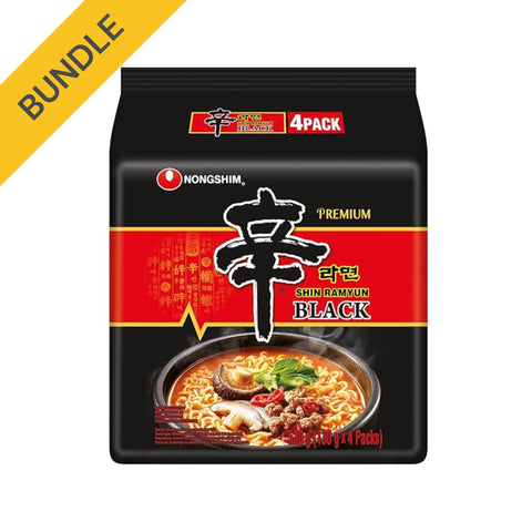 Nongshim Instant Noodles Shin Ramyun Black 4 x 130 g