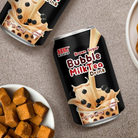 Rico Bubble Milk Tea Drink Brown Sugar 340 ml