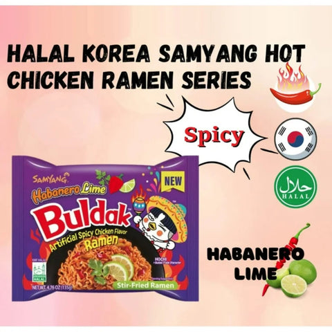 Samyang Buldak Habanero Lime 135 g