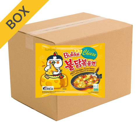 Samyang Buldak Instant Noodles Yellow Spicy Chicken Cheese Hot chicken cheese 40 x 140 g carton - free shipping