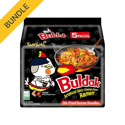 ซัมยัง บุลดัก ราเมน ไก่เผ็ดรสดั้งเดิม ฮอทชิกเกน รสดั้งเดิม 5 x 140 ก