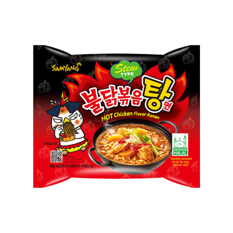 Samyang Instant Nudeln Scharfer Hühnereintopf 145 G verpackung