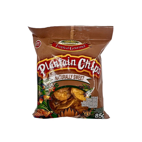 Tropical Gourmet Süße Bananenchips (Plantain)  85 g in tüte verpackt 